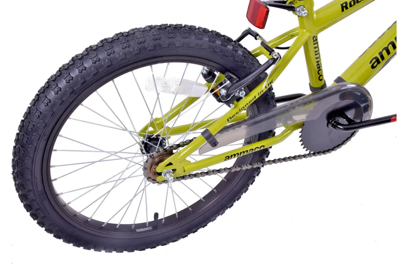 Ammaco Rocky Boys 18 Inch Wheel Kids Bike Green and Black-1